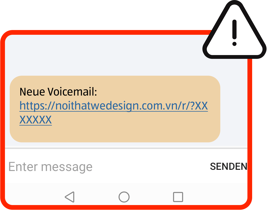 SMS Betrugswarnung Bild