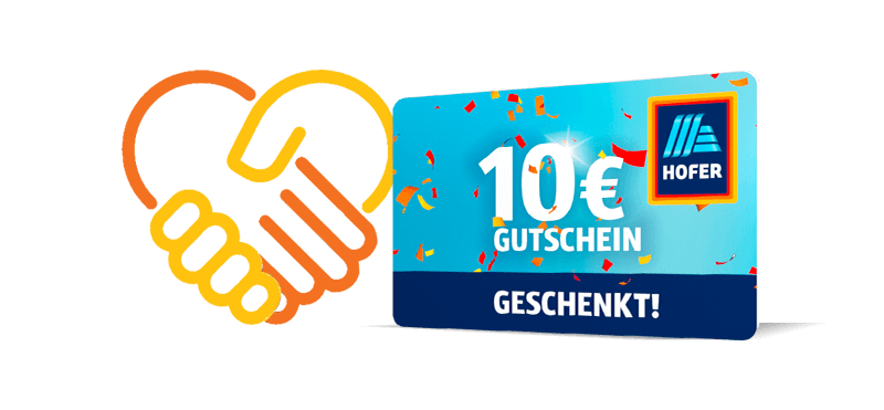 10 Euro HOFER Gutschein