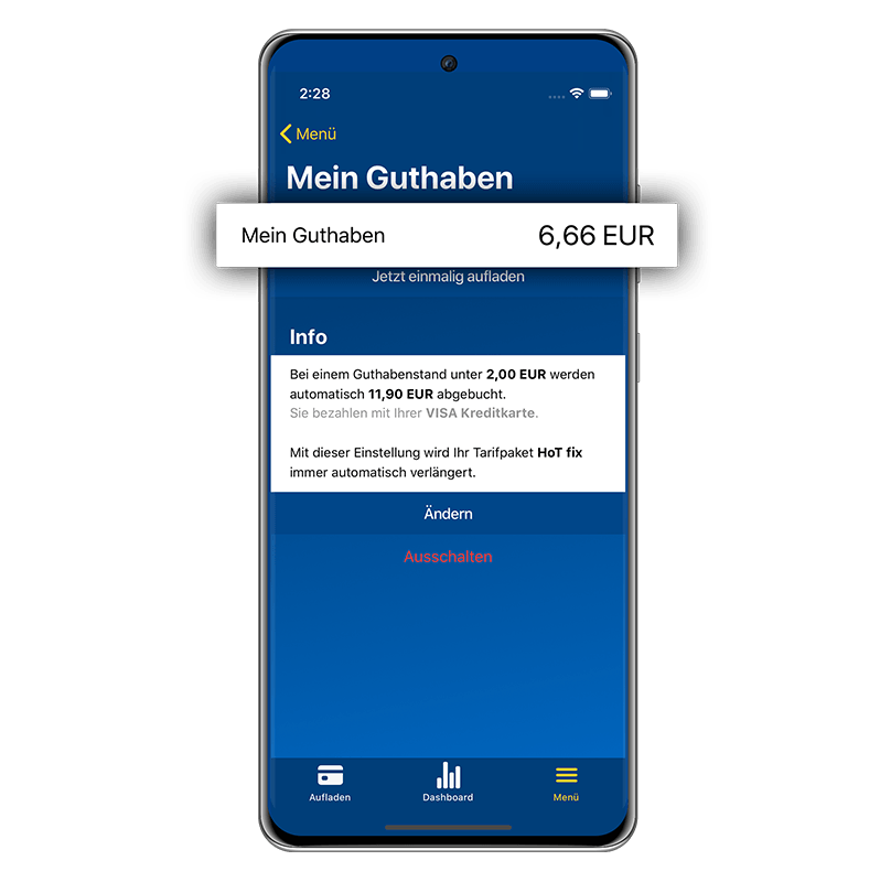 HoT Mein Guthaben - Bild